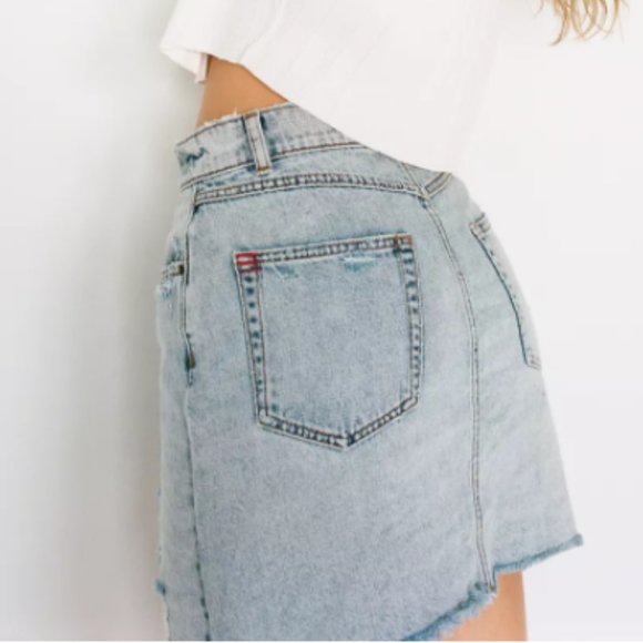 BDG Destructed Denim Mini Skirt - Picture 6 of 6